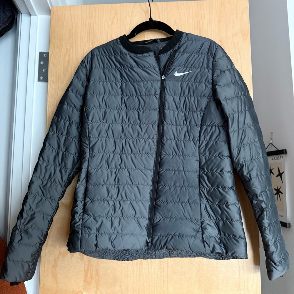 Nike Women's Grey Down Puffer Jacket sz 4